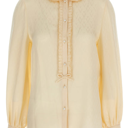 Valentino Garavani Beige Silk Blouse