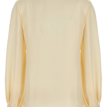 Valentino Garavani Beige Silk Blouse