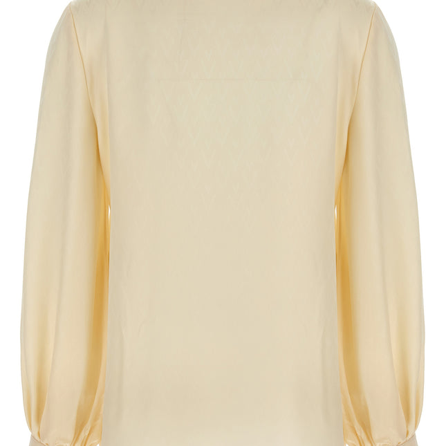 Valentino Garavani Beige Silk Blouse