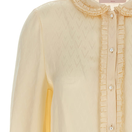 Valentino Garavani Beige Silk Blouse