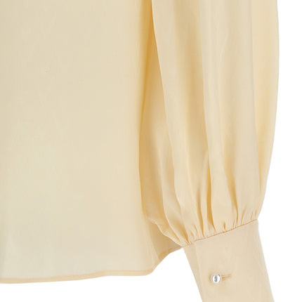 Valentino Garavani Beige Silk Blouse