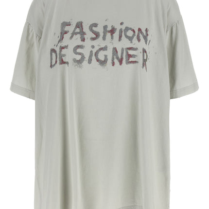Balenciaga Gray Cotton T-Shirt