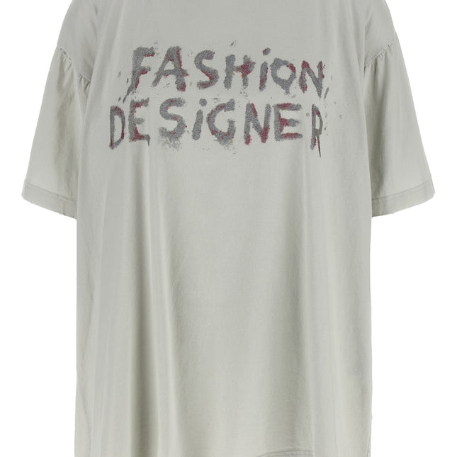 Balenciaga Gray Cotton T-Shirt