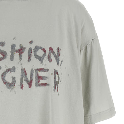 Balenciaga Gray Cotton T-Shirt