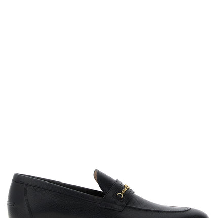 Valentino Garavani Black Goatskin Slip-On Loafers