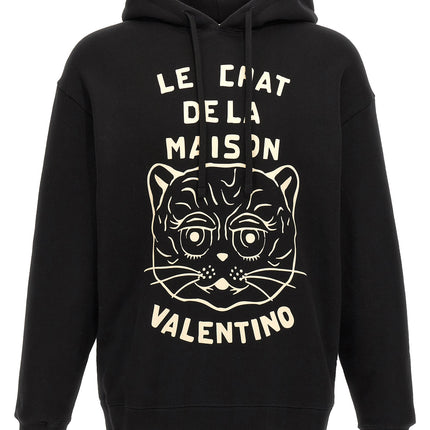 Valentino Garavani Black Cotton Sweatshirt