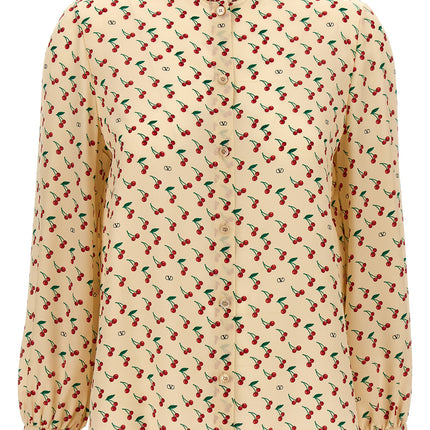 Valentino Garavani Beige Silk Blouse
