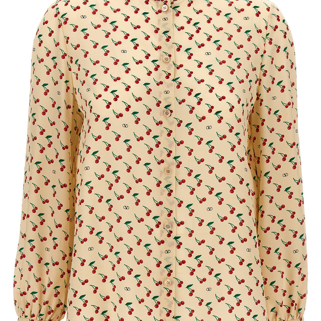 Valentino Garavani Beige Silk Blouse