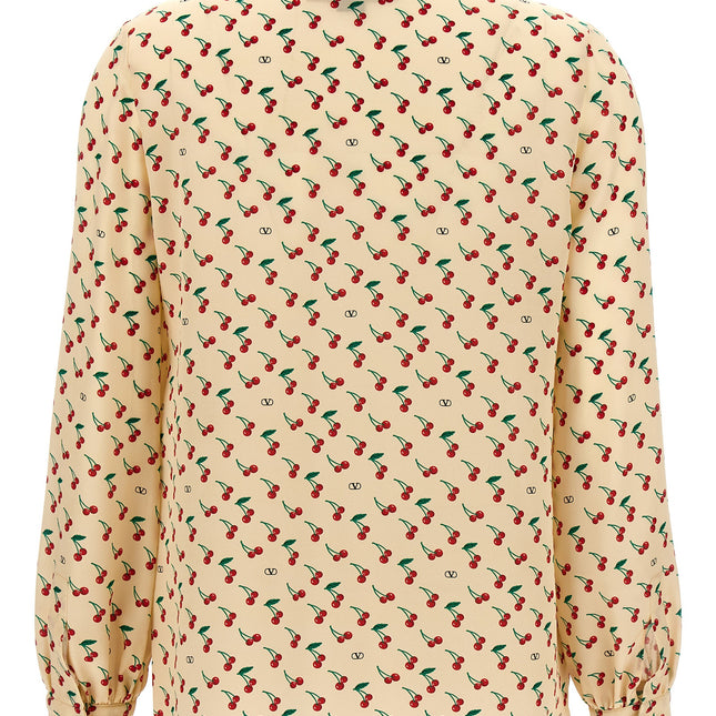 Valentino Garavani Beige Silk Blouse