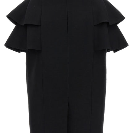 Valentino Garavani Black Virgin Wool Midi Skirt