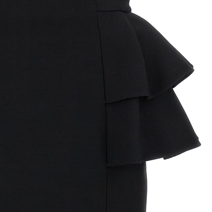 Valentino Garavani Black Virgin Wool Midi Skirt