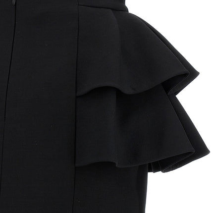 Valentino Garavani Black Virgin Wool Midi Skirt