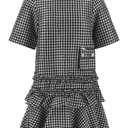Ganni Bicolor Polyester Short Dress