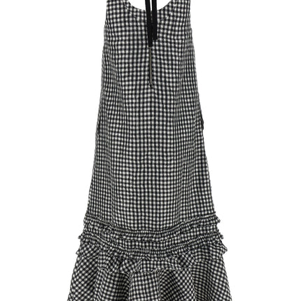 Ganni Black Polyester Midi Dress