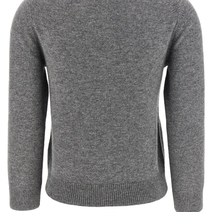 Ganni Gray Merino Wool Cardigan