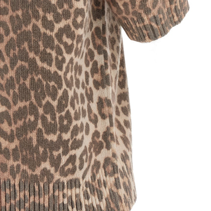 Ganni Brown Wool T-Shirt