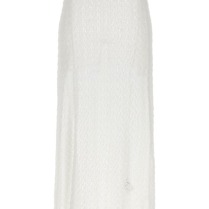 Ganni White Polyamide Mini Skirt
