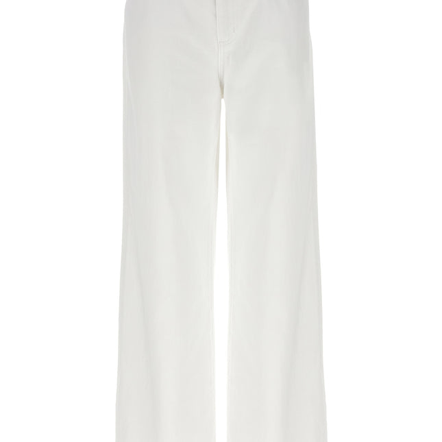 L'Agence White Cotton High-Waisted Jean