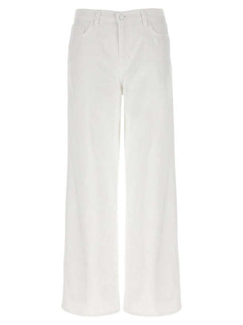L'Agence White Cotton High-Waisted Jean