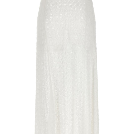 Ganni White Polyamide Mini Skirt