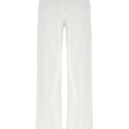 L'Agence White Cotton High-Waisted Jean