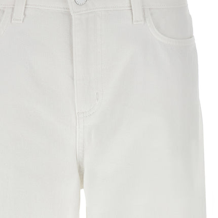 L'Agence White Cotton High-Waisted Jean