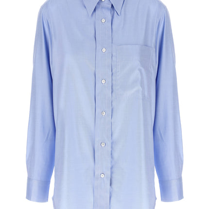 Brioni Blue Cotton Blouse