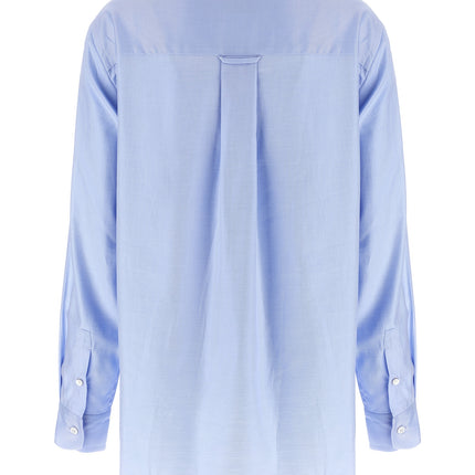 Brioni Blue Cotton Blouse