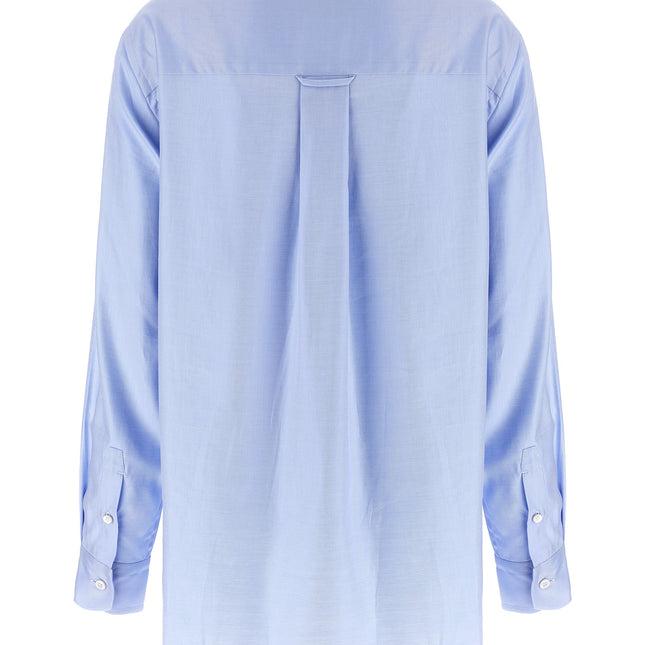 Brioni Blue Cotton Blouse