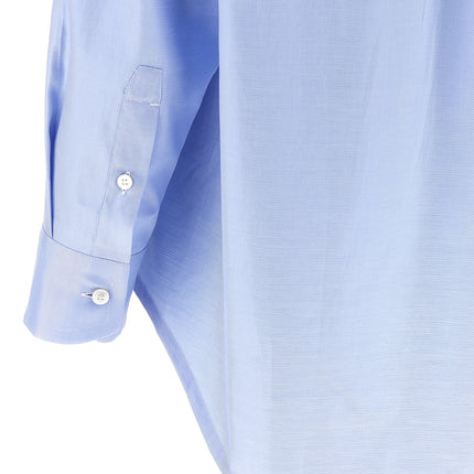Brioni Blue Cotton Blouse