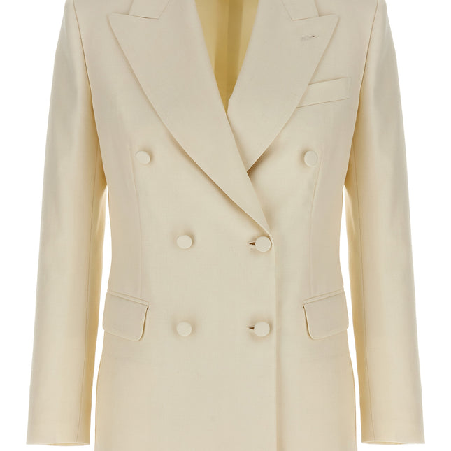 Brioni White Wool Blazer