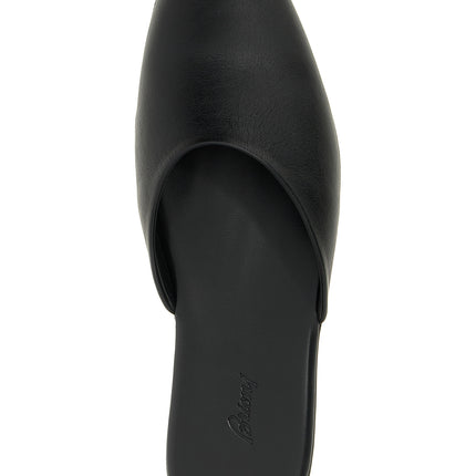 Brioni Black Calfskin Mules