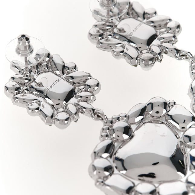 Self-Portrait Silver Cotton Earrings