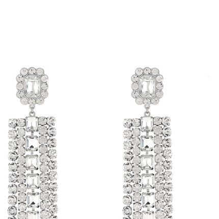 Self-Portrait Silver Cotton Earrings