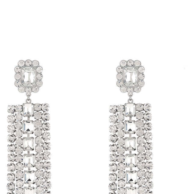 Self-Portrait Silver Cotton Earrings
