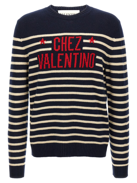 Valentino Garavani Blue Virgin Wool Cardigan