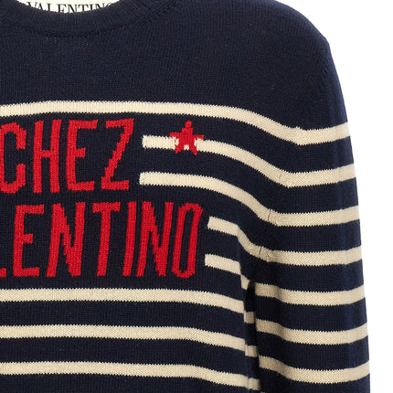 Valentino Garavani Blue Virgin Wool Cardigan