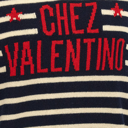 Valentino Garavani Blue Virgin Wool Cardigan