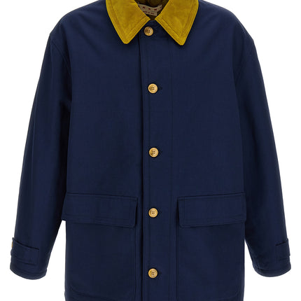 Marni Blue Cotton Parka