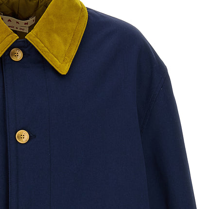 Marni Blue Cotton Parka