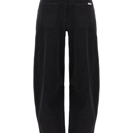 Self-Portrait Black Cotton High-Waisted Jean