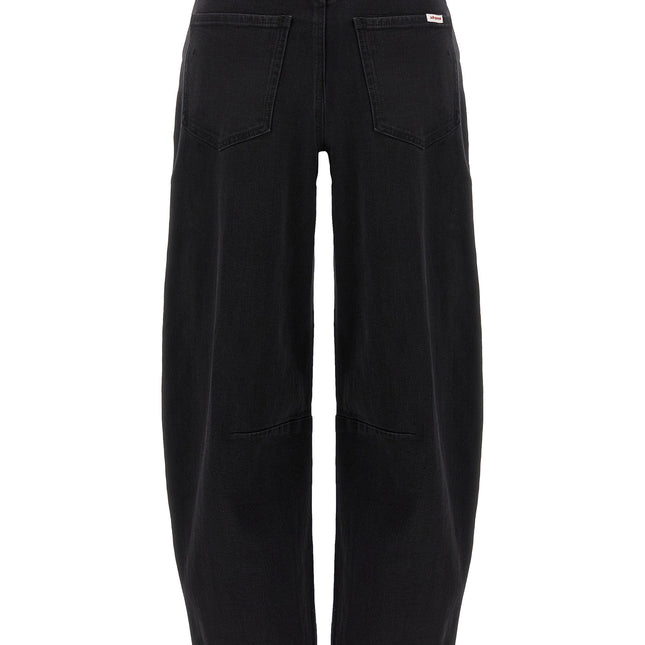 Self-Portrait Black Cotton High-Waisted Jean