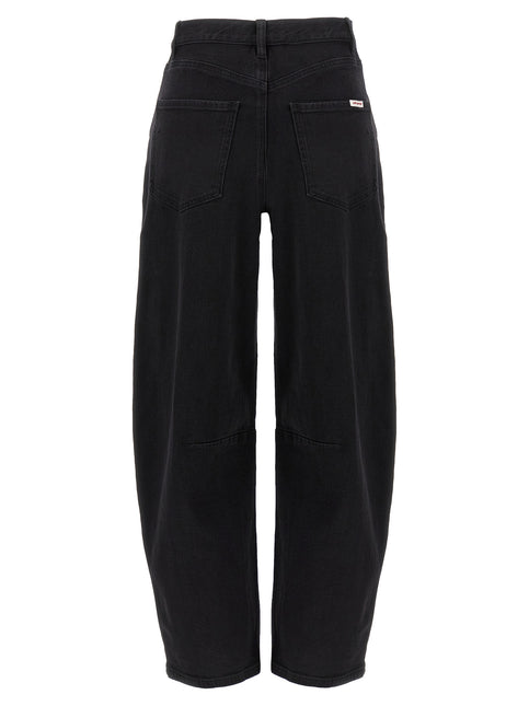 Self-Portrait Black Cotton High-Waisted Jean