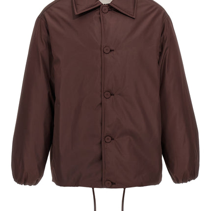 Jil Sander Brown Polyester Full-Length Jacket