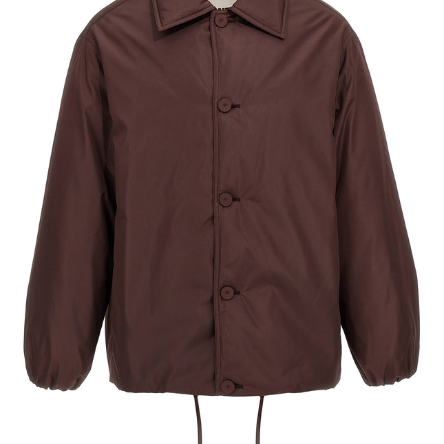 Jil Sander Brown Polyester Full-Length Jacket