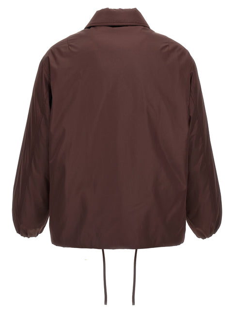 Jil Sander Brown Polyester Full-Length Jacket
