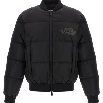 Dsquared² Black Polyamide Bomber