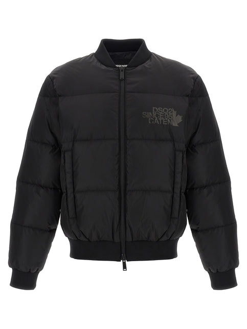 Dsquared² Black Polyamide Bomber