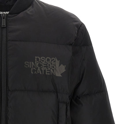 Dsquared² Black Polyamide Bomber