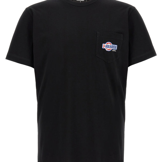 Dsquared² Black Cotton T-Shirt